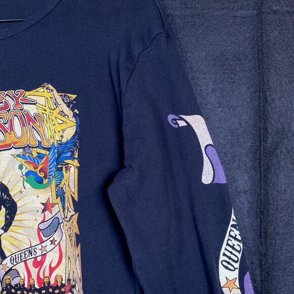 Harley Davidson Womens Shirt Black Motor Queens Milwaukee Long Sleeve Large - Picture 5 of 15